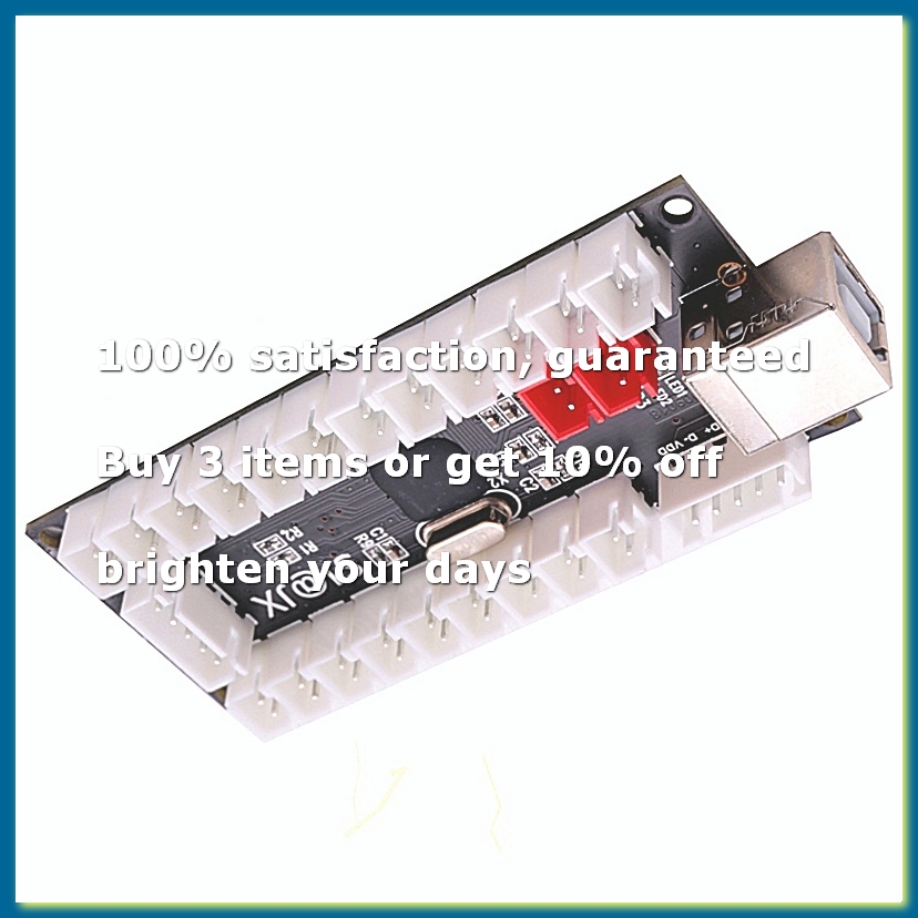 Joystick Arcade Parts - ตัวเข้ารหัส USB สำหรับเกมอาร์เคดแบบไม่มีดีเลย์, จอยสติ๊กสำหรับเกมต่อสู้ Mame Jamma