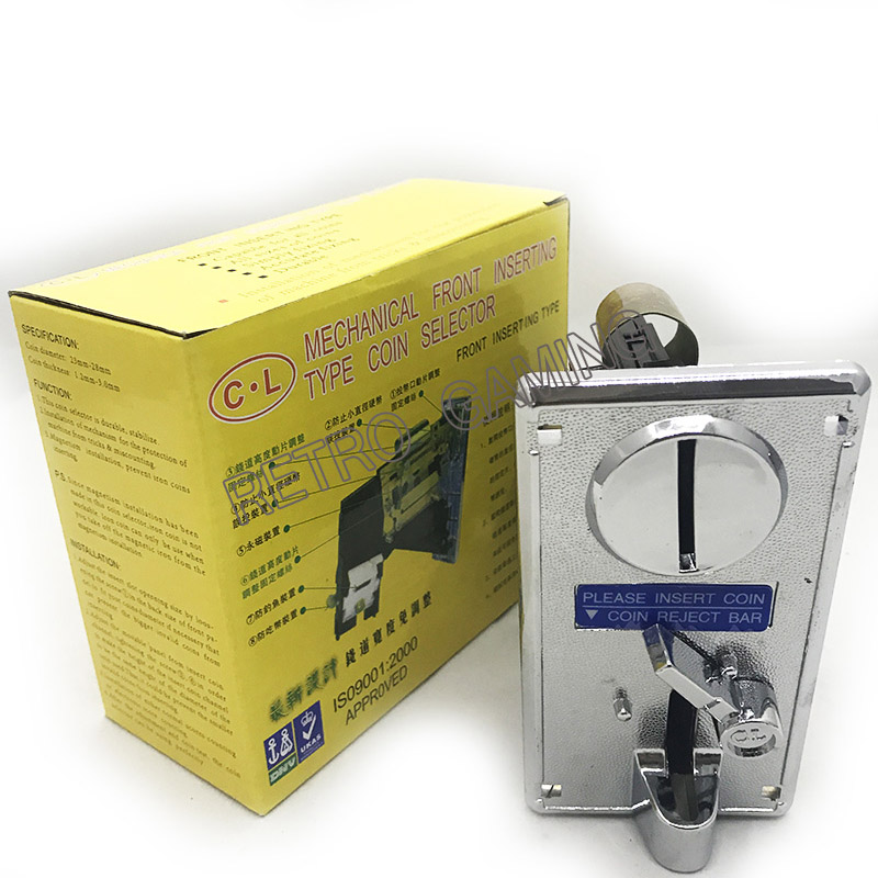 Coin Acceptor Selector - MechanicalรับเหรียญพลาสติกวัสดุตัวเลือกเหรียญAcceptor 3 Terminalเข็มยาวMicroswitchสำหรับเกมอาเขตเครื่อง