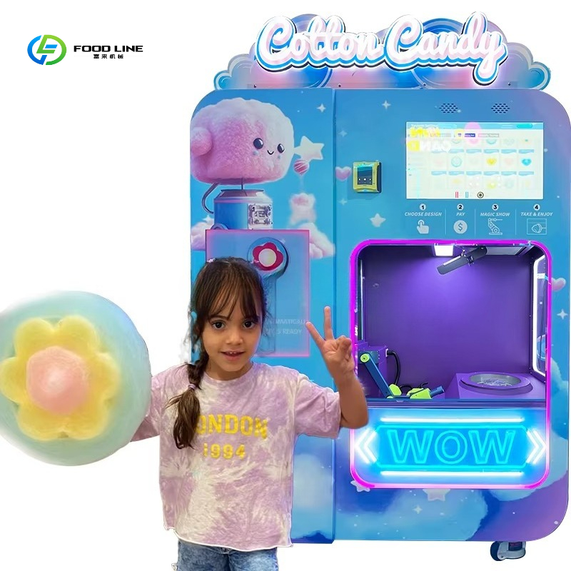Candy Floss Machine - เครื่องทำสายไหมอัตโนมัติเต็มรูปแบบ ปรับแต่งได้ตามต้องการ ขายดี รุ่นมืออาชีพ บริการตนเอง