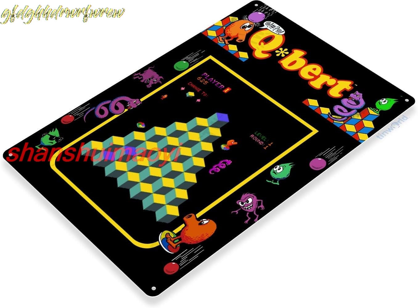 Arcade X - ป้ายโลหะขนาด 8 x 12 นิ้ว -