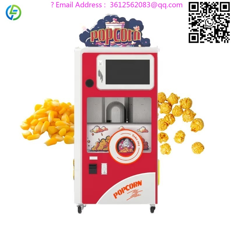 Popcorn Vending Machine - เครื่องขายข้าวโพดคั่วอัตโนมัติ P30 รุ่นใหม่แบบกำหนดเองได้