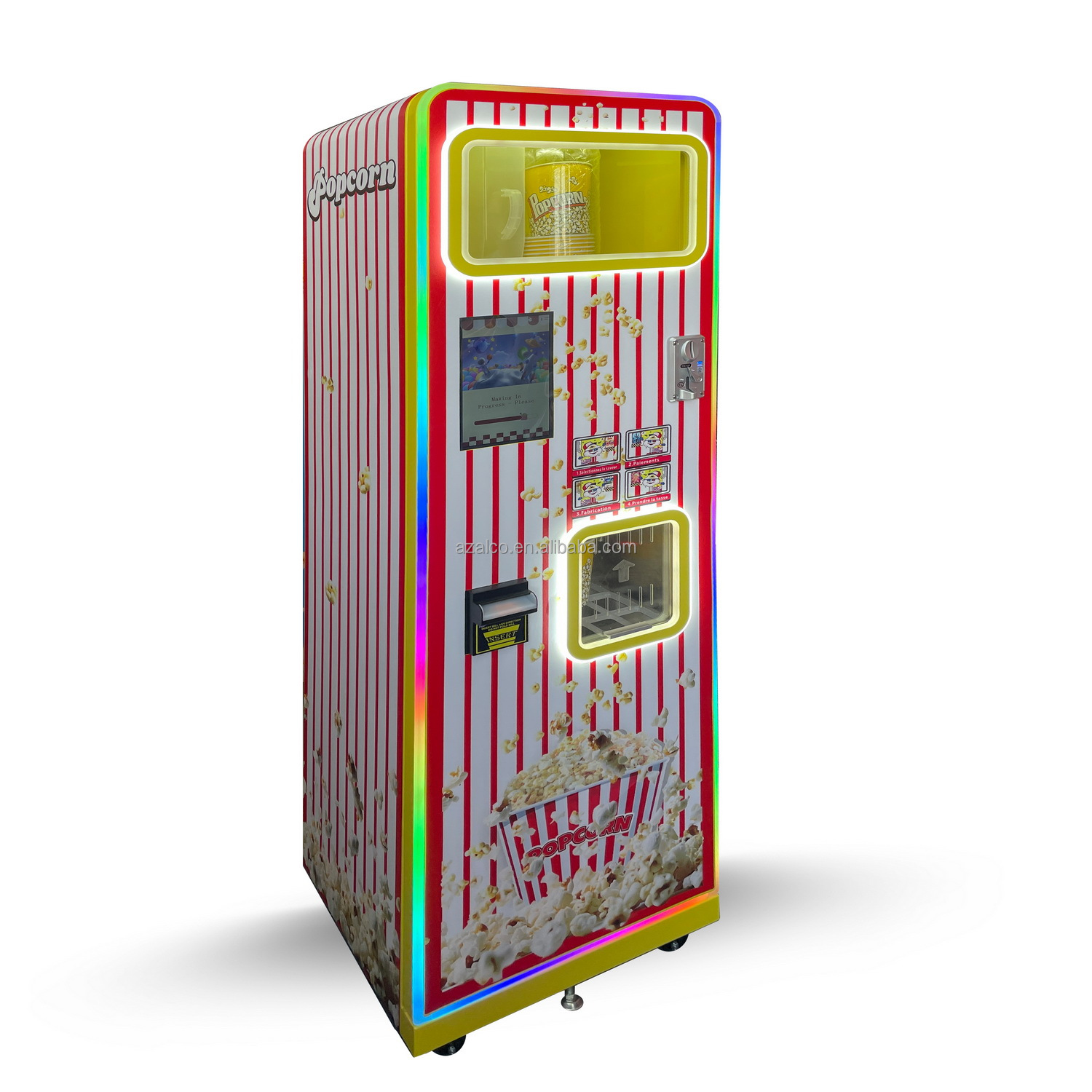 เครื่องทำป๊อปคอร์นแบบหยอดเหรีย - Popcorn Vending Machine บทวิจารณ์และราคา
