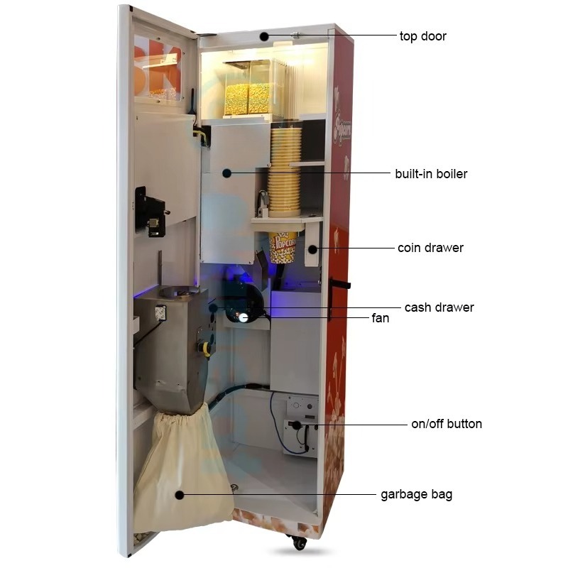 เครื่องทำป๊อปคอร์นลมร้อนแบบพาณ - Popcorn Vending Machine บทวิจารณ์และราคา