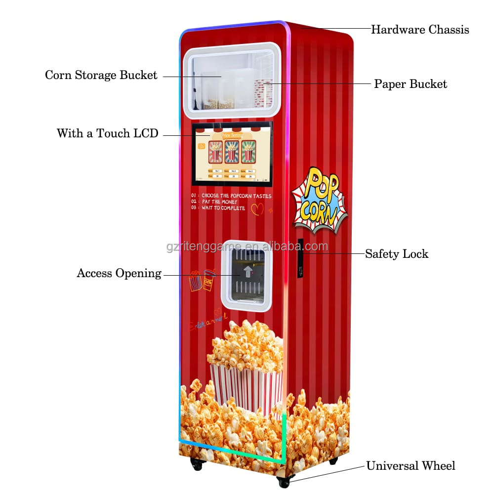 เครื่องทำป๊อปคอร์นเชิงพาณิชย์แ - Popcorn Vending Machine บทวิจารณ์และราคา