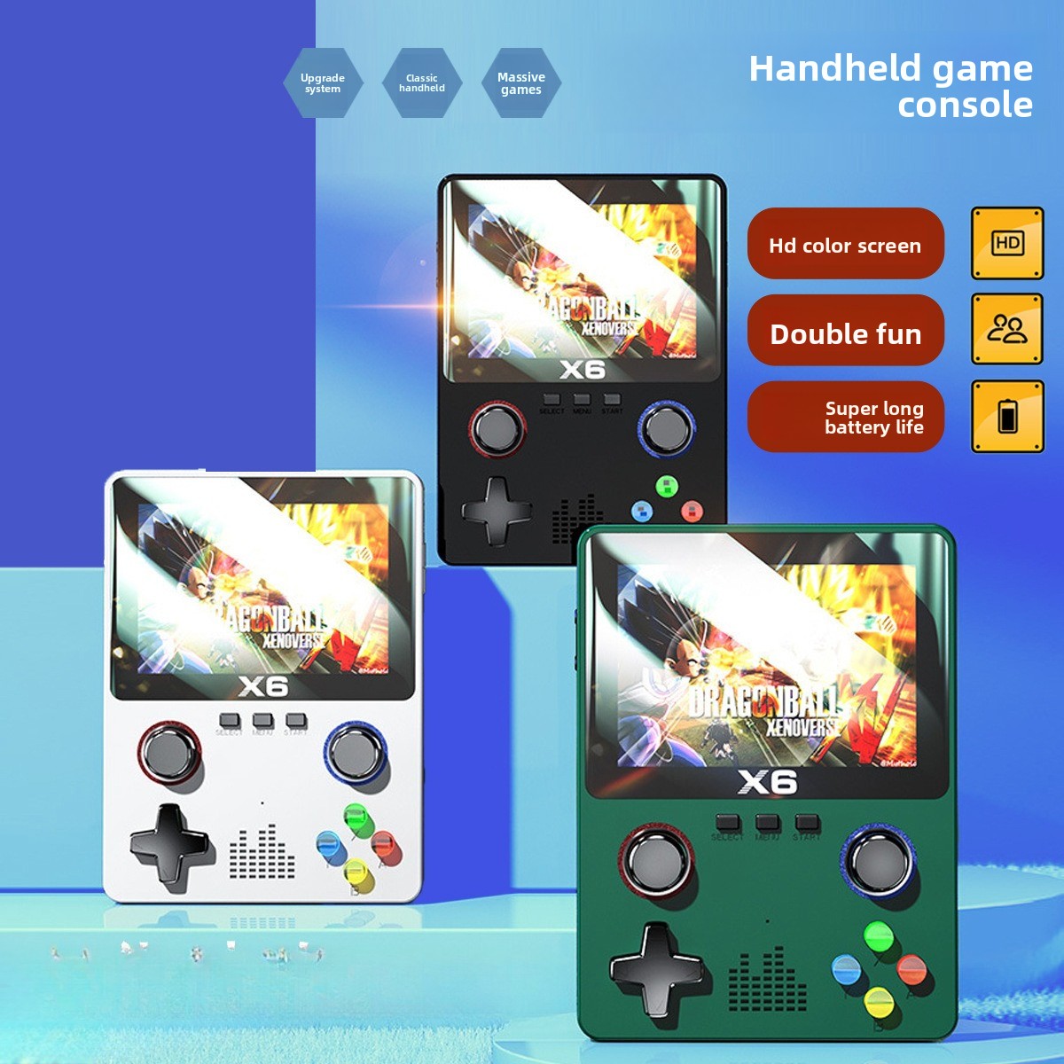 เครื่องเล่นเกม X6 แบบพกพา อีมู - Joystick Arcade Parts บทวิจารณ์และราคา