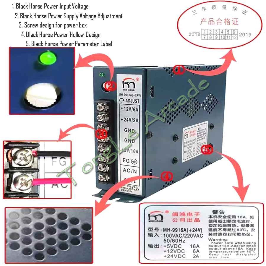 อะไหล่เครื่องเกมอาร์เคด Jamma  - Coin Acceptor Selector บทวิจารณ์และราคา